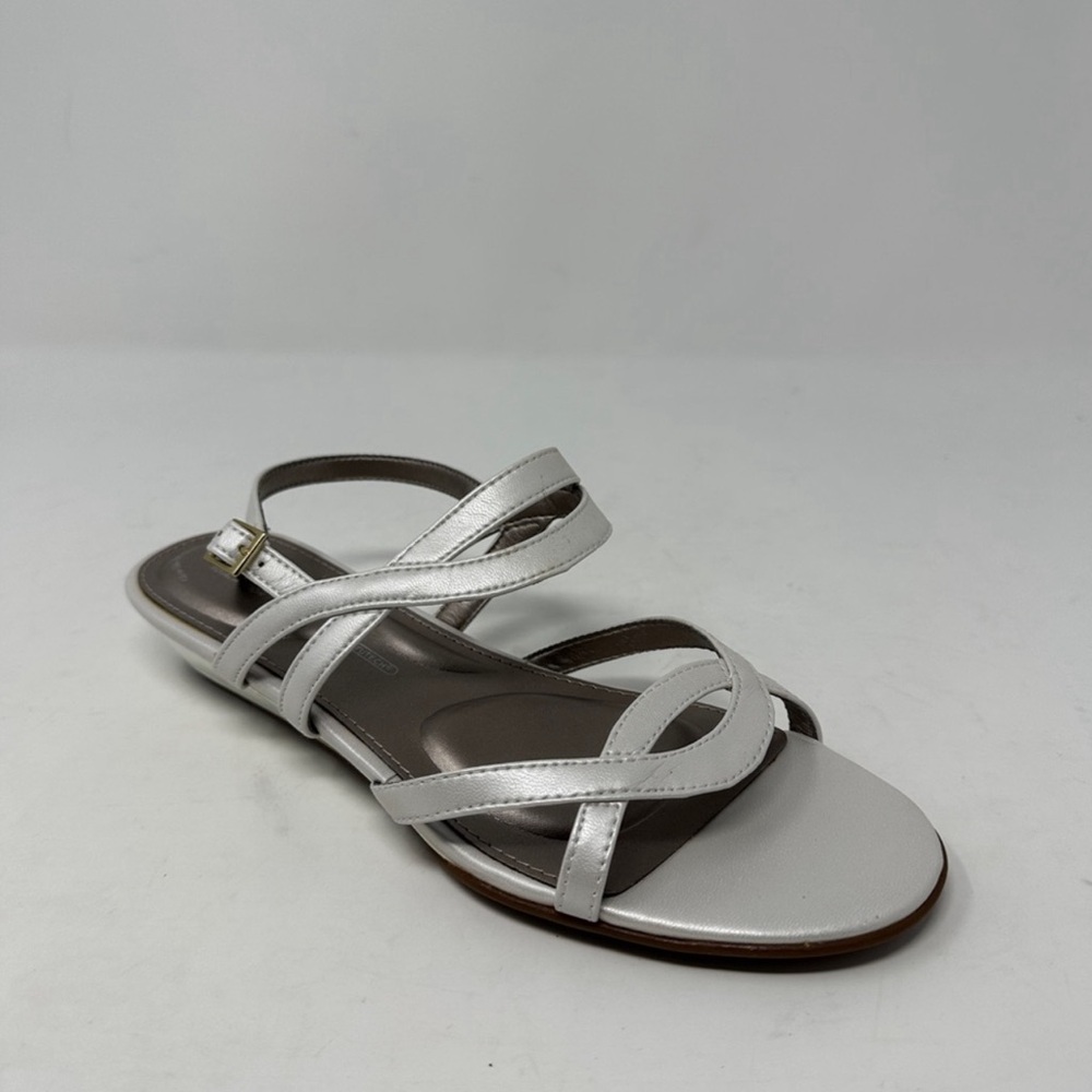 Rockport Women’s Zandra Anklestrap Pearl Sandals Size 8 TotalMotion EUC no box - Picture 3 of 11